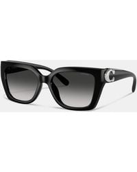 COACH - Full Fit Maxi Sculpted C Square Cat Eye Sunglasses - Lyst