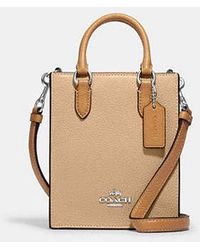 COACH - North South Mini Tote Bag - Lyst