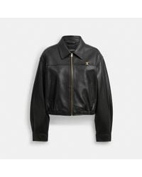COACH - Heritage C Cropped Blouson Jacket - Lyst
