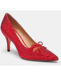 COACH - Pump With Crystals - Lyst