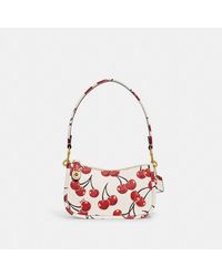 COACH Leather Swinger 20 With Quilting And Floral Bouquet Print | Lyst