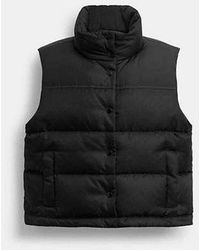 COACH - Chaleco Acolchado Signature En, Talla Grande - Lyst
