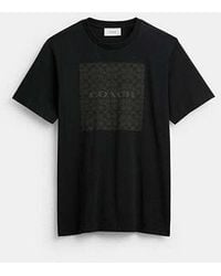 COACH - Signature Square T-Shirt - Lyst