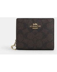 COACH - Snap Wallet - Lyst