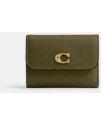 COACH - Portafoglio E Porta Carte Di Credito Essenziale - Lyst