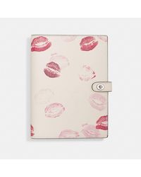 COACH - Notebook With Lip Print - Lyst