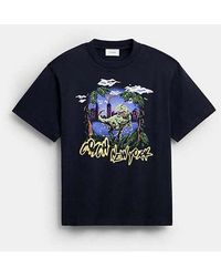 COACH - Rexy 10Th Birthday Jungle Relaxed T-Shirt - Lyst