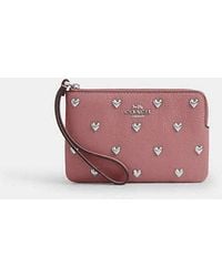 COACH - Wristlet À Fermeture Zippée D'Angle Avec Clous - Lyst