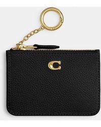 COACH - Essential Mini Id Card Case Handbags, Leather - Lyst