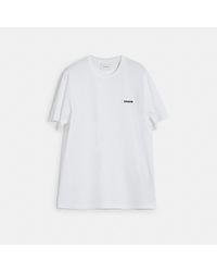 COACH Cotton Signature T-shirt in Black for Men | Lyst