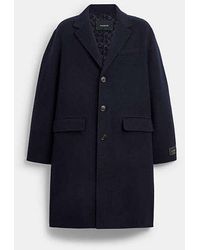 COACH - Double Faced Wool Coat - Lyst