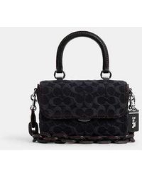COACH - Rogue Top Handle Bag - Black | Leather - Lyst
