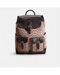 COACH - Restored Frankie Backpack In Signature Textile Jacquard - Lyst
