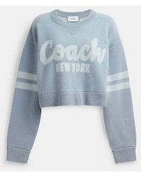 COACH - Cropped Sweater - Lyst