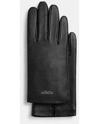 COACH - Gants Techniques En Cuir Pour Femme - Lyst