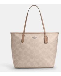 COACH - Große City Tote Aus Maxi Signature Canvas - Lyst
