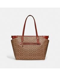 market tote in signature rose print