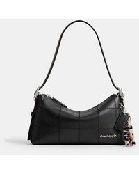 COACH - Alter/ego Small Slouchy Shoulder Bag In Checkerboard Upcrafted Leather - Lyst