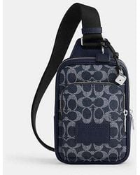 COACH - Mochila Cabestrillo Racer En Lona De Firma - Lyst