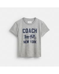 COACH - Horse And Carriage T Shirt In Organic Cotton - Lyst