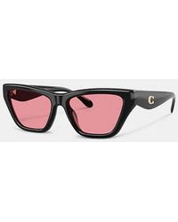 COACH - C Hardware Cat Eye Sunglasses - Lyst