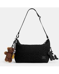 COACH - Bolso Cruzado Leo En Nylon De Firma Con Charms - Lyst