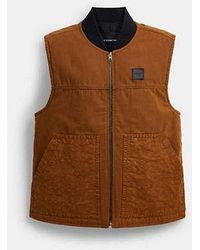 COACH - Chaleco De Trabajo Con Forro Acolchado - Lyst