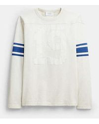 COACH - Striped Varsity Long Sleeve T-Shirt - Lyst