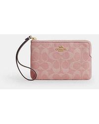 COACH - Corner Zip Wristlet - Lyst