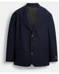 COACH - Three Button Blazer - Lyst