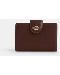 COACH - Portafoglio Medio Con Cerniera Laterale - Lyst