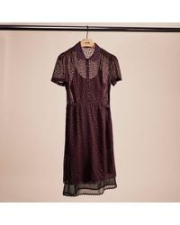 COACH - Restored Star Print Shirt Dress - Lyst