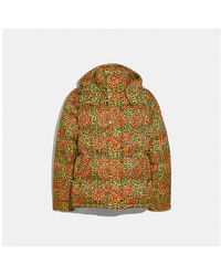 element x keith haring reversible puffer jacket in black