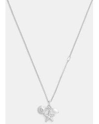 COACH - Pearl And Seashell Pendant Necklace - Lyst