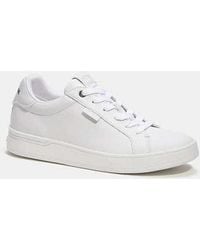 COACH - White Lowline Leather Low Top Shoes - Lyst