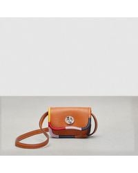 COACH - Wavy Wallet With Colorful Binding In Upcrafted Leather - Lyst