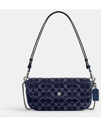 COACH - Brook Flap Chain Bag In Signature Denim - Lyst