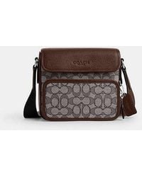 COACH - Sullivan Flap Crossbody Bag - Brown - Lyst