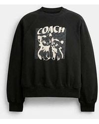 COACH - The Lil Nas X Drop Signature Cats Crewneck Sweatshirt - Lyst