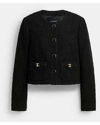 COACH - Heritage C Boucle Jacket - Lyst