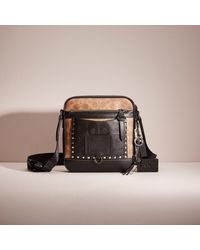 COACH® Outlet  Track Small Flap Crossbody In Signature Canvas