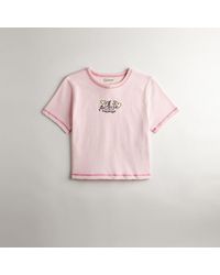 COACH - Cropped Tee: Flying Cherries - Lyst