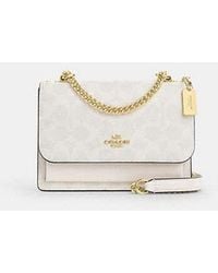 COACH - Klare Mini-Umhängetasche Aus Signature-Canvas - Lyst