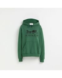 COACH - Restored Horse And Carriage Hoodie In Organic Cotton - Lyst