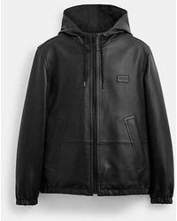 COACH - Reversible Leather Jacket In Recycled Polyester - Lyst