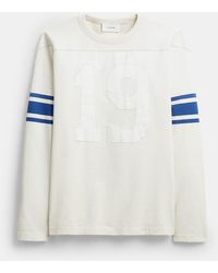 COACH - Striped Varsity Long Sleeve T-Shirt - Lyst