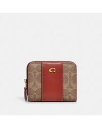 COACH - Billfold Wallet In Colorblock Signature Canvas - Lyst