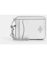 COACH - Zip Card Case - Lyst