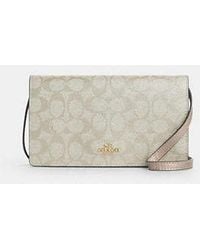 COACH - Anna Foldover Clutch Crossbody Bag - Lyst