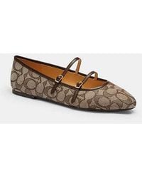 COACH - Double Buckle Mary Jane - Lyst